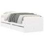 Estructura de cama con cajones blanco 90x200 cm de , Camas y somieres - Ref: Foro24-3207343, Precio: 177,58 €, Descuento: %