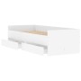 Estructura de cama con cajones blanco 90x200 cm de , Camas y somieres - Ref: Foro24-3207343, Precio: 177,58 €, Descuento: %