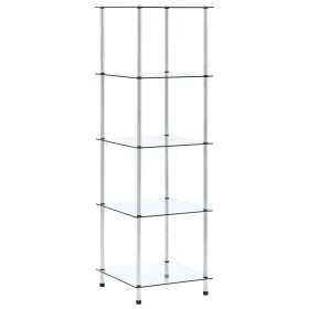 Estantería 3 niveles cristal templado transparente 40x40x67 cm de vidaXL, Librerías y estanterías - Ref: Foro24-249506, Preci...