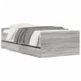 Estructura de cama con cajones gris Sonoma 100x200 cm de , Camas y somieres - Ref: Foro24-3207369, Precio: 172,57 €, Descuent...