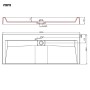 Lavabo 120x46x11 cm resina mineral/mármol blanco de vidaXL, Lavabos - Ref: Foro24-144067, Precio: 255,76 €, Descuento: %