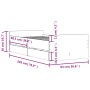 Estructura de cama con cajones gris Sonoma 90x200 cm de , Camas y somieres - Ref: Foro24-3207376, Precio: 174,02 €, Descuento: %