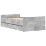 Estructura de cama con cajones gris hormigón 90x200 cm de , Camas y somieres - Ref: Foro24-3207374, Precio: 189,55 €, Descuen...