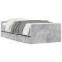 Estructura de cama con cajones gris hormigón 90x190 cm de , Camas y somieres - Ref: Foro24-3207381, Precio: 175,92 €, Descuen...