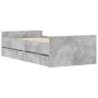 Estructura de cama con cajones gris hormigón 90x190 cm de , Camas y somieres - Ref: Foro24-3207381, Precio: 172,97 €, Descuen...