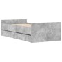 Estructura de cama con cajones gris hormigón 90x190 cm de , Camas y somieres - Ref: Foro24-3207381, Precio: 175,92 €, Descuen...