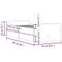 Estructura de cama con cajones gris hormigón 90x190 cm de , Camas y somieres - Ref: Foro24-3207381, Precio: 172,97 €, Descuen...