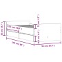 Estructura de cama con cajones gris hormigón 90x190 cm de , Camas y somieres - Ref: Foro24-3207381, Precio: 175,92 €, Descuen...