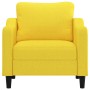 Sillón de tela amarillo claro 60 cm de , Sofás - Ref: Foro24-359348, Precio: 143,57 €, Descuento: %