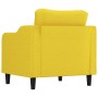 Sillón de tela amarillo claro 60 cm de , Sofás - Ref: Foro24-359348, Precio: 143,57 €, Descuento: %