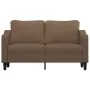 Sofá de 2 plazas de tela marrón 140 cm de , Sofás - Ref: Foro24-359362, Precio: 218,22 €, Descuento: %