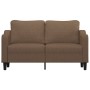 Sofá de 2 plazas de tela marrón 140 cm de , Sofás - Ref: Foro24-359362, Precio: 230,64 €, Descuento: %