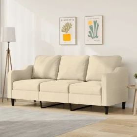 3-seater cream fabric sofa, 180 cm by , Sofas - Ref: Foro24-359369, Price: 351,17 €, Discount: %