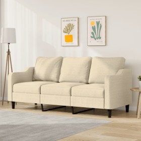 Sofá de 3 plazas de tela crema 180 cm de , Sofás - Ref: Foro24-359369, Precio: 338,38 €, Descuento: %