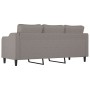 Sofá de 3 plazas de tela gris taupe 180 cm de , Sofás - Ref: Foro24-359374, Precio: 270,39 €, Descuento: %