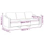 Sofá de 3 plazas de tela gris taupe 180 cm de , Sofás - Ref: Foro24-359374, Precio: 270,39 €, Descuento: %