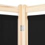 Biombo divisor 3 paneles de tela negro 120x170x4 cm de vidaXL, Divisores de ambientes - Ref: Foro24-248183, Precio: 51,35 €, ...