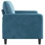 Sofá de 2 plazas terciopelo azul 140 cm de , Sofás - Ref: Foro24-359451, Precio: 248,96 €, Descuento: %