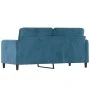 Sofá de 2 plazas terciopelo azul 140 cm de , Sofás - Ref: Foro24-359451, Precio: 248,96 €, Descuento: %