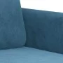 Sofá de 2 plazas terciopelo azul 140 cm de , Sofás - Ref: Foro24-359451, Precio: 248,96 €, Descuento: %