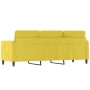 Sofá de 3 plazas terciopelo amarillo 180 cm de , Sofás - Ref: Foro24-359458, Precio: 290,35 €, Descuento: %