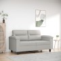 Sofá de 2 plazas de tela de microfibra gris claro 120 cm de , Sofás - Ref: Foro24-359556, Precio: 264,08 €, Descuento: %
