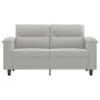 Sofá de 2 plazas de tela de microfibra gris claro 120 cm de , Sofás - Ref: Foro24-359556, Precio: 259,68 €, Descuento: %