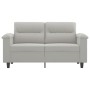 Sofá de 2 plazas de tela de microfibra gris claro 120 cm de , Sofás - Ref: Foro24-359556, Precio: 264,08 €, Descuento: %