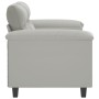 Sofá de 2 plazas de tela de microfibra gris claro 120 cm de , Sofás - Ref: Foro24-359556, Precio: 264,08 €, Descuento: %