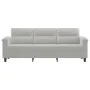 Sofá de 3 plazas de tela de microfibra gris claro 180 cm de , Sofás - Ref: Foro24-359568, Precio: 349,51 €, Descuento: %