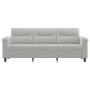 Sofá de 3 plazas de tela de microfibra gris claro 180 cm de , Sofás - Ref: Foro24-359568, Precio: 337,59 €, Descuento: %