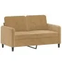 Sofá de 2 plazas terciopelo marrón 120 cm de , Sofás - Ref: Foro24-359439, Precio: 209,37 €, Descuento: %