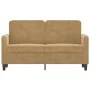 Sofá de 2 plazas terciopelo marrón 120 cm de , Sofás - Ref: Foro24-359439, Precio: 209,37 €, Descuento: %