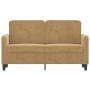 Sofá de 2 plazas terciopelo marrón 120 cm de , Sofás - Ref: Foro24-359439, Precio: 212,80 €, Descuento: %