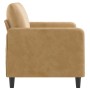 Sofá de 2 plazas terciopelo marrón 120 cm de , Sofás - Ref: Foro24-359439, Precio: 212,80 €, Descuento: %