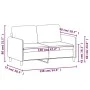 Sofá de 2 plazas terciopelo marrón 120 cm de , Sofás - Ref: Foro24-359439, Precio: 209,37 €, Descuento: %