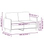 Sofá de 2 plazas terciopelo marrón 120 cm de , Sofás - Ref: Foro24-359439, Precio: 212,80 €, Descuento: %