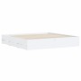 Estructura cama con cajones madera ingeniería blanca 180x200 cm de , Camas y somieres - Ref: Foro24-3207252, Precio: 175,09 €...