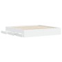 Estructura cama con cajones madera ingeniería blanca 180x200 cm de , Camas y somieres - Ref: Foro24-3207252, Precio: 175,09 €...