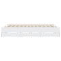 Estructura cama con cajones madera ingeniería blanca 180x200 cm de , Camas y somieres - Ref: Foro24-3207252, Precio: 175,09 €...
