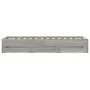 Cama con cajones madera ingeniería gris Sonoma 100x200 cm de , Camas y somieres - Ref: Foro24-3207292, Precio: 135,22 €, Desc...