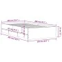Cama con cajones madera ingeniería gris Sonoma 100x200 cm de , Camas y somieres - Ref: Foro24-3207292, Precio: 135,22 €, Desc...