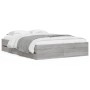 Cama con cajones madera ingeniería gris Sonoma 120x190 cm de , Camas y somieres - Ref: Foro24-3207320, Precio: 192,68 €, Desc...