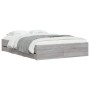 Cama con cajones madera ingeniería gris Sonoma 120x190 cm de , Camas y somieres - Ref: Foro24-3207320, Precio: 192,68 €, Desc...