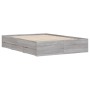 Cama con cajones madera ingeniería gris Sonoma 120x190 cm de , Camas y somieres - Ref: Foro24-3207320, Precio: 192,68 €, Desc...