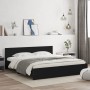 Estructura de cama con cabecero negra 160x200 cm de , Camas y somieres - Ref: Foro24-3207470, Precio: 179,69 €, Descuento: %