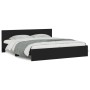 Estructura de cama con cabecero negra 160x200 cm de , Camas y somieres - Ref: Foro24-3207470, Precio: 179,69 €, Descuento: %