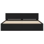 Estructura de cama con cabecero negra 160x200 cm de , Camas y somieres - Ref: Foro24-3207470, Precio: 179,69 €, Descuento: %