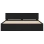 Estructura de cama con cabecero negra 160x200 cm de , Camas y somieres - Ref: Foro24-3207470, Precio: 173,90 €, Descuento: %