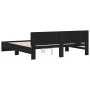 Estructura de cama con cabecero negra 160x200 cm de , Camas y somieres - Ref: Foro24-3207470, Precio: 173,90 €, Descuento: %